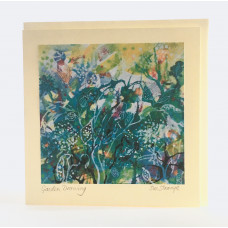 GREETINGS CARD Garden Drawing (pack of 4)